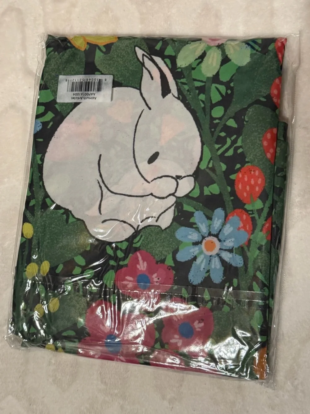 Shower Curtain Bunnies Kids Easter Bunny Spring Floral Washable Waterproof FCT